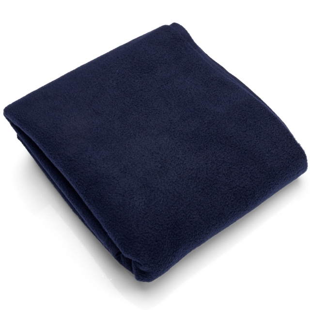 Navy Solid Fleece Fabric